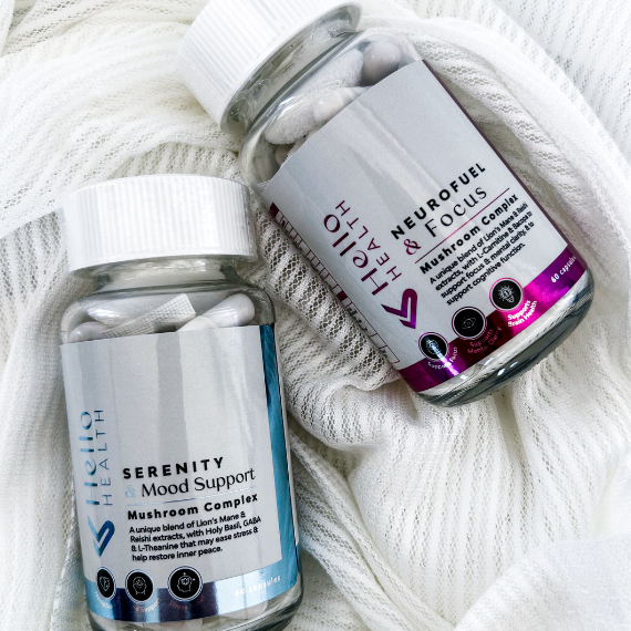 Neuro Fuel & Focus + Serenity & Mood Support Mushroom Complex Duo