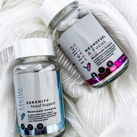 Neuro Fuel & Focus + Serenity & Mood Support Mushroom Complex Duo