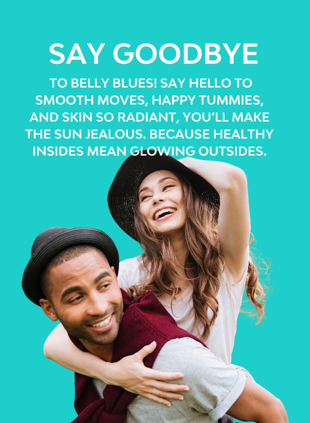 An image showing two happy people after taking a two in one collagen supplement