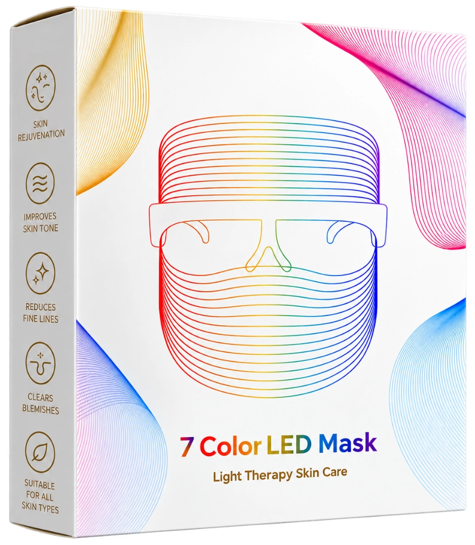 7 Colour LED Light Therapy Skin Mask